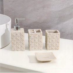Ceramic Bathroom Set - 4 Pcs